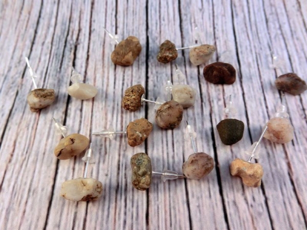 Kleine Steinchen Ohrstecker Steine stone